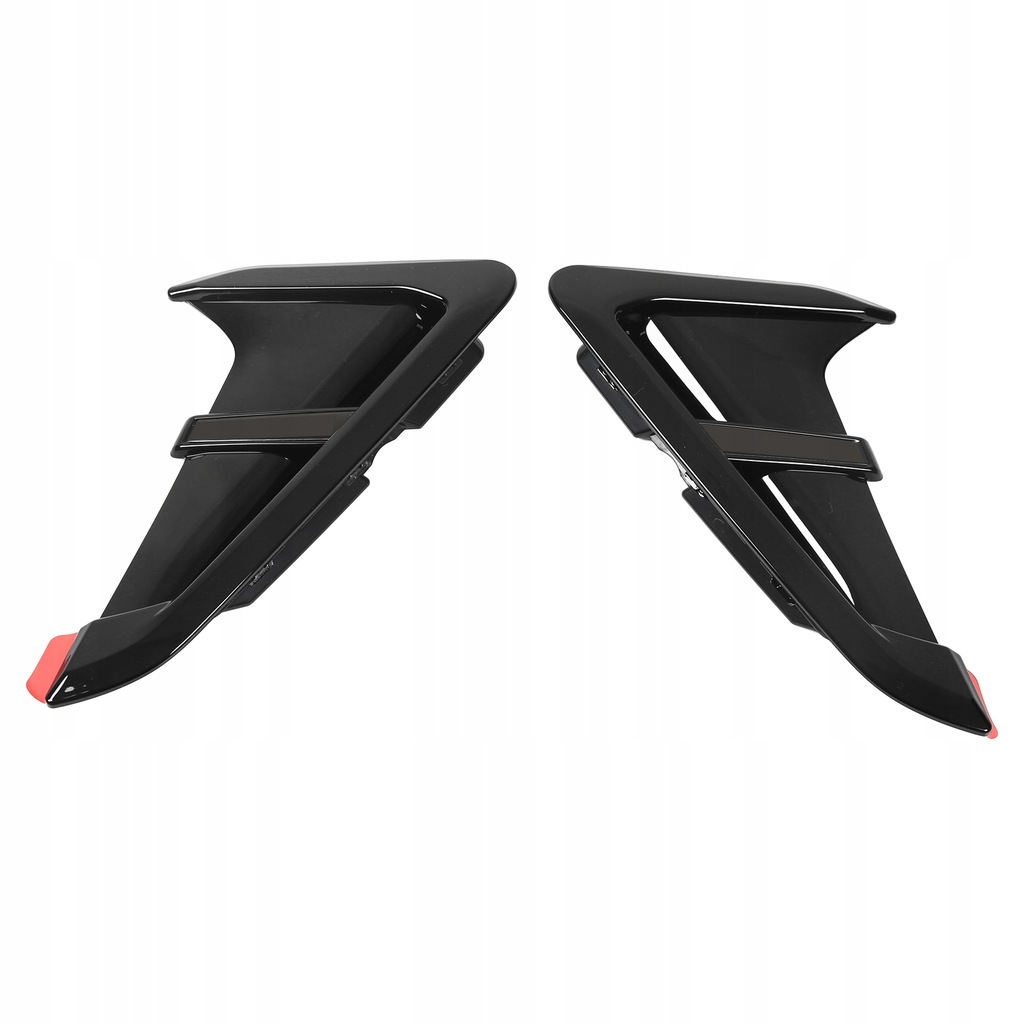 фото №7, 2 szt. блестящие чёрные боковой защита воздуховод воздуха заменители dla x4