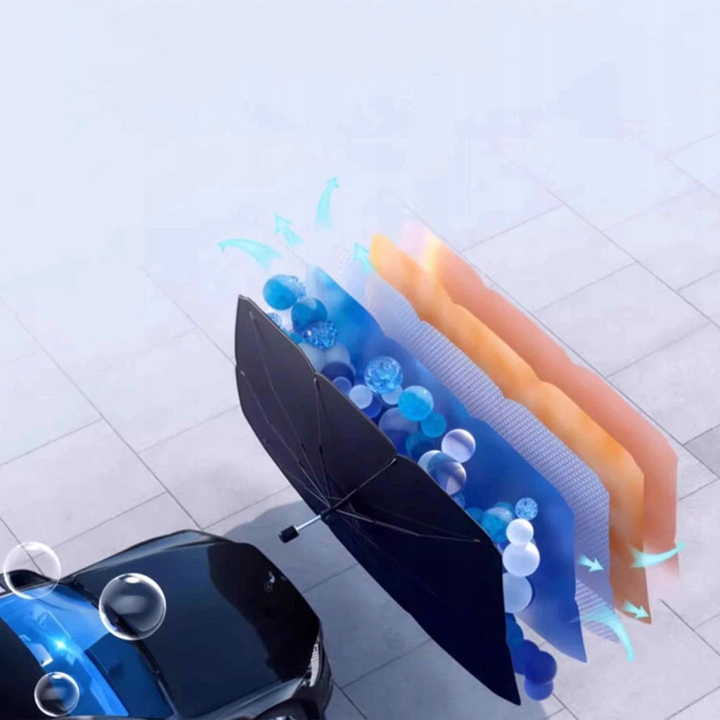 фото №8, Парасоля сонцезахисний шторка do автомобіля автомобіля na передня скло uv