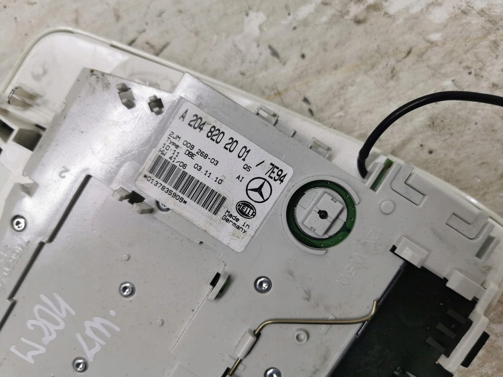 фото №8, Лампа потолочный mercedes c-klasa w204 07-14