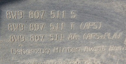 фото №8, Audi a4 b9 бампер задняя 8w9807511s