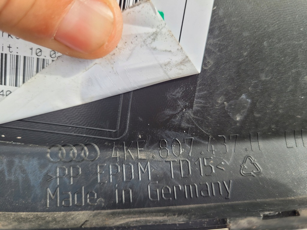 фото №6, Бампер передний левый перед обшивка audi q8 e-tron etron 22-24 4ke807437h