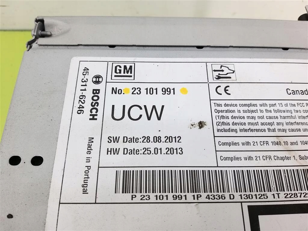 Радио дисплей панель zafira tourer c navi 900 23101991 95196687 20875737 Оригинал