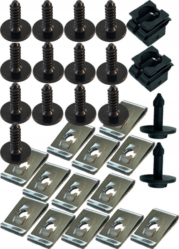 фото №1, Audi a4 b6 b7 набор клипсы защита двигателя винт