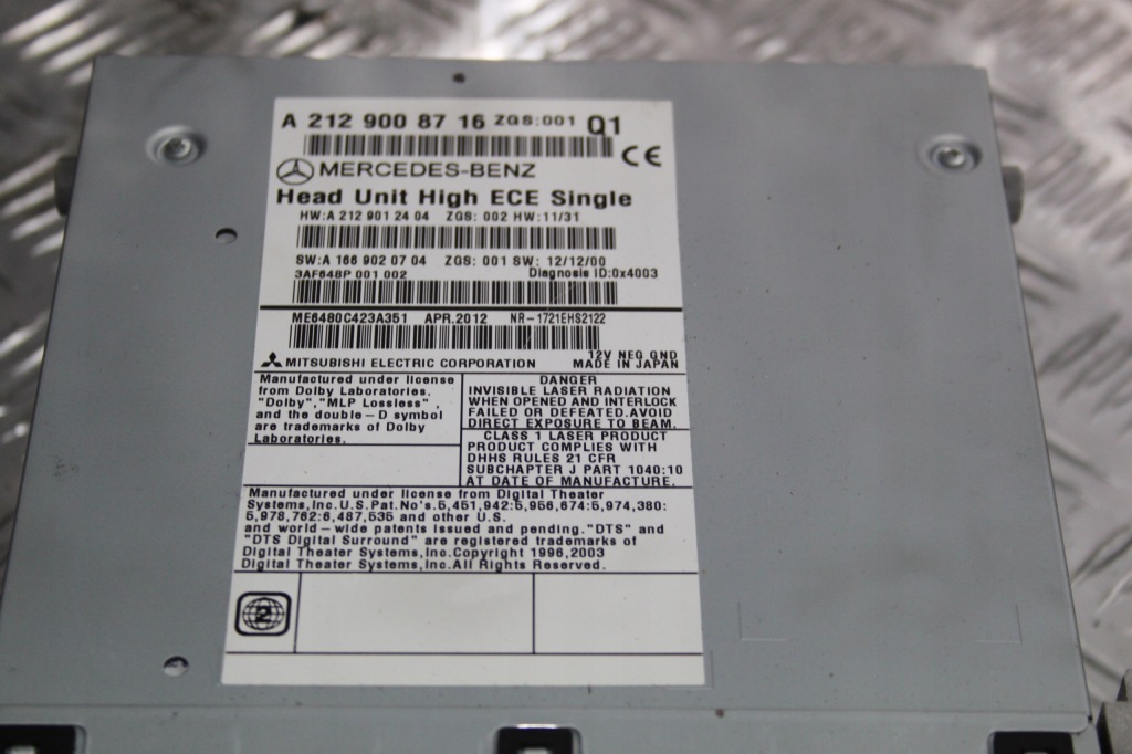 фото №3, Mercedes e w212 радио навигация 2129008716 2012r 74tyś