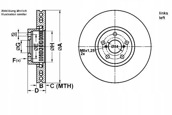 фото №1, Ate 24.0130-0201.1 диск гальмівна