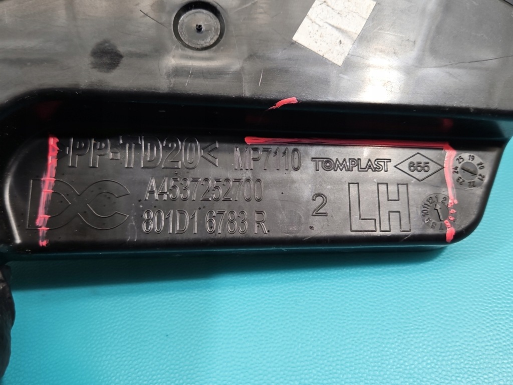 фото №3, Кронштейн салону пластик renault twingo iii 14-24 801d16783r