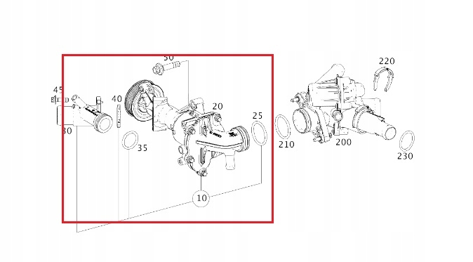 фото №2, Mercedes m260 насос wody оригинал