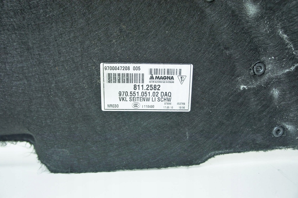 фото №6, Ji042 porsche panamera i 970 обшивка багажника левый