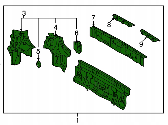фото №1, Новый org!!! pas задний toyota sienna 2010-