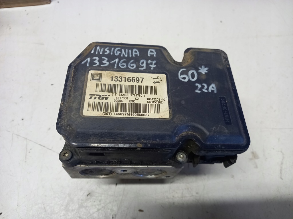 фото №1, Opel оригінальний номер 13316697 насос abs