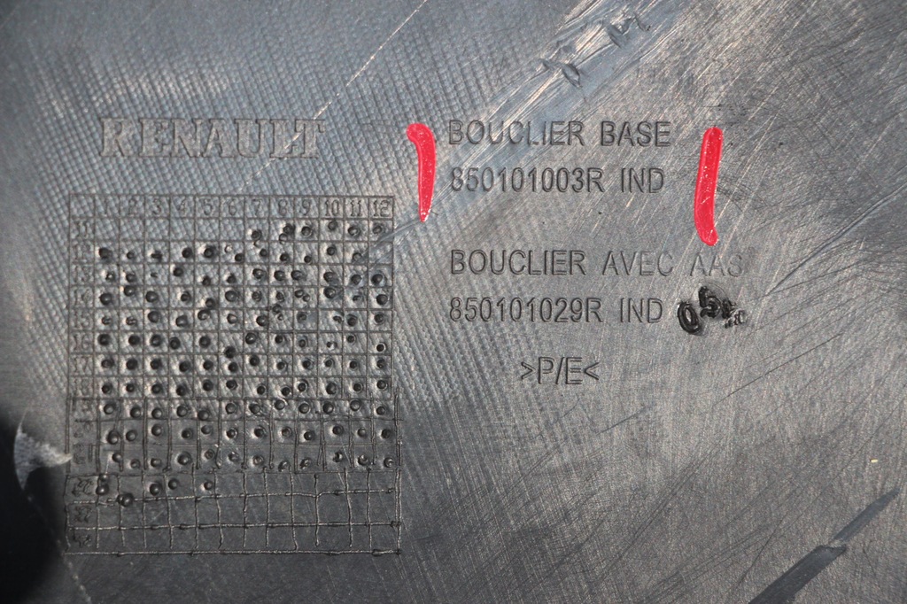 фото №10, Цвет белый oy369 renault zoe i бампер задняя задний 2012-2018 bez otw.na pdc