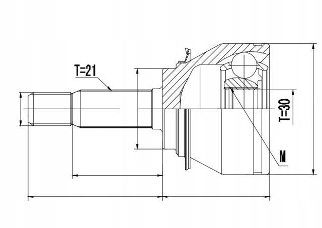 фото №1, Шарнир наружный dacia logan 1.2 1.4 1.6 04-
