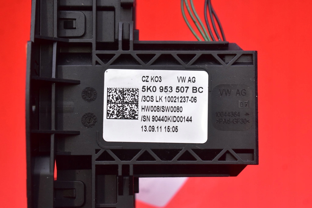 фото №7, Переключатель комбинированный подрулевой переключатель 5k0953507bc vw golf 6 vi 1.6 tdi 105 km kombi