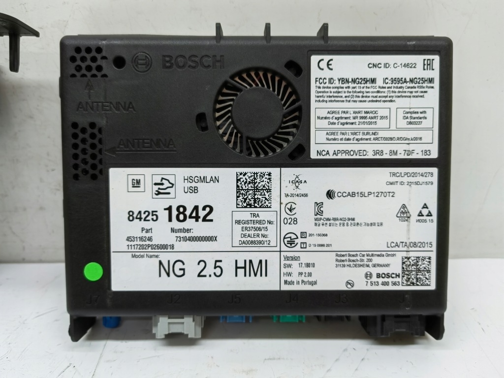 фото №2, Opel astra k 1.6cdti модуль блок управления радио 2,5hmi