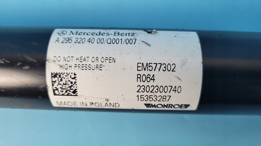 Mercedes eqe w295 350+ 23r амортизатор правий/лівий задній a2953204000 Оригінал