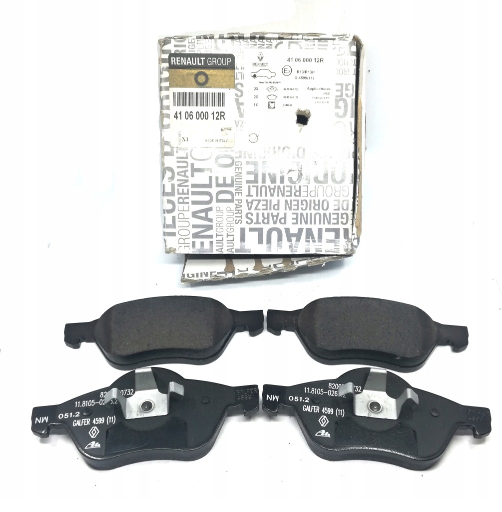 фото №2, Гальмівні колодки гальмівний. renault laguna iii ren 410600012r