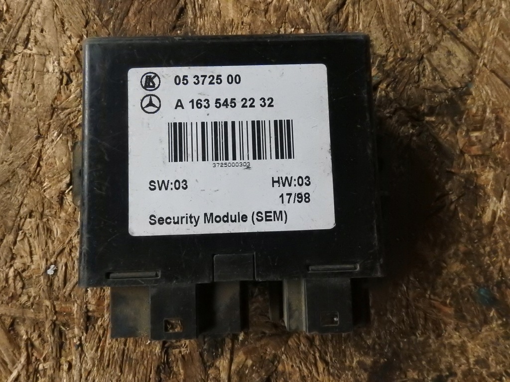 фото №1, Mercedes модуль сигнализация a1635452232