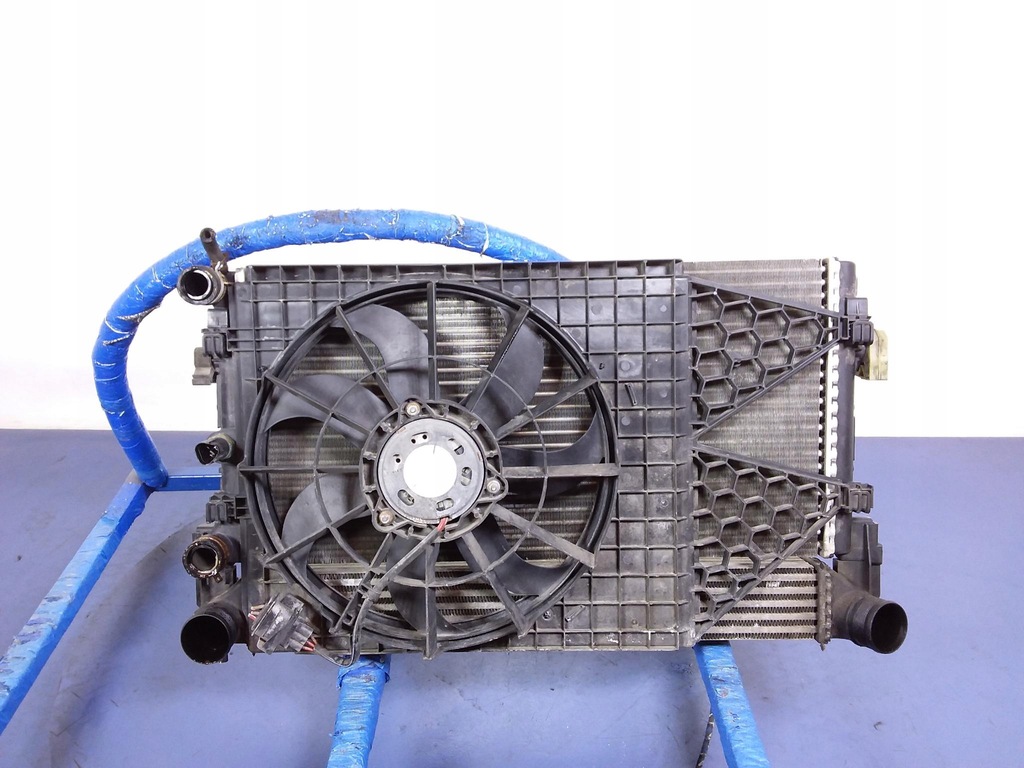 фото №4, Skoda fabia ii 1.6 tdi радіатор wody вентилятор