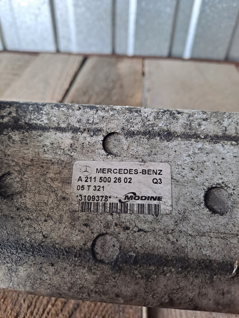 фото №9, Радиатор воздуха интеркулер mercedes cls c219 3.0d a2115002602