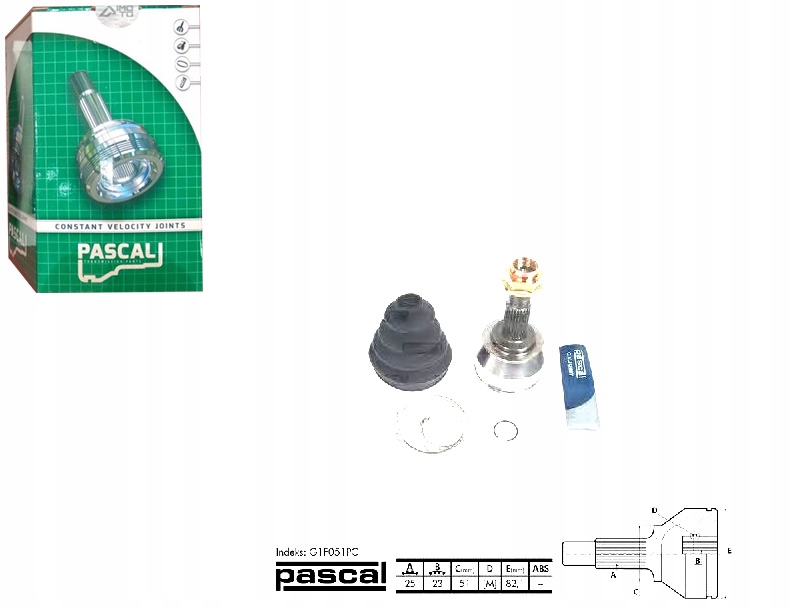 фото №1, Шарнир приводной наружный alfa romeo mito fiat f