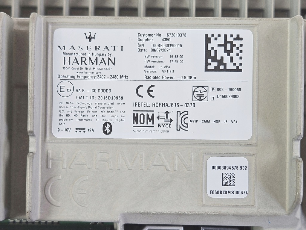 фото №13, Радио navi навигация дисплей maserati levante 673010378