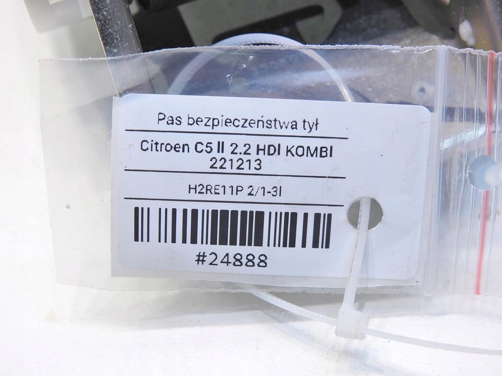 фото №7, Pas безопасности задняя citroen c5 iii 96561744xx