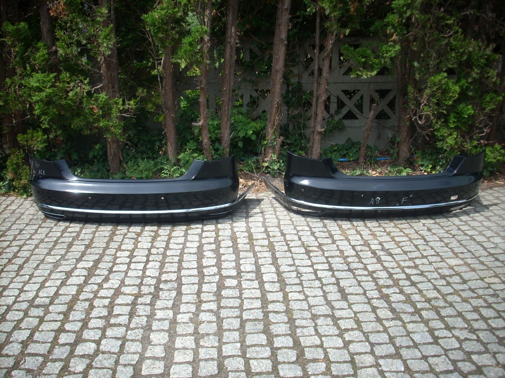 фото №1, Audi a8 4h0 d4 lift задня бампер задній хром ew. s8 s-line sline sport