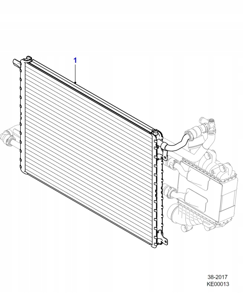 Новая оригинальная радиатор воды jaguar e-pace 2021- с Разборки