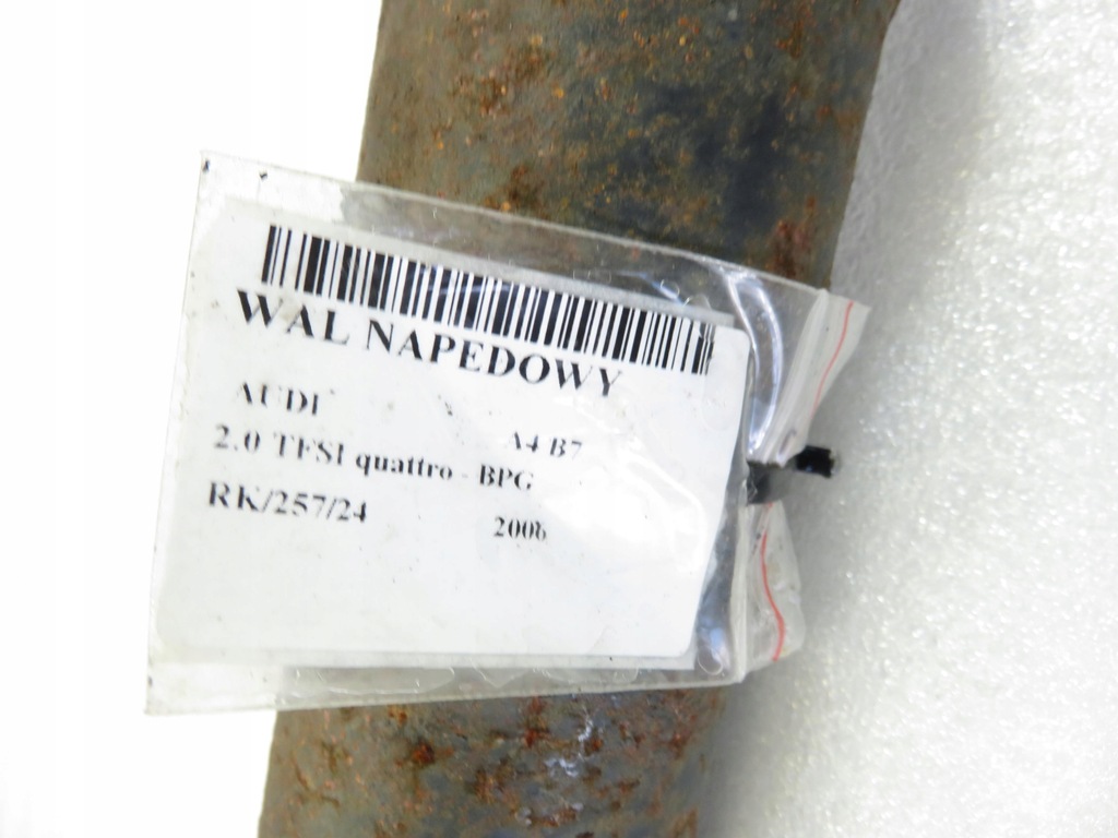 фото №8, Wał приводной audi a4 b7 2.0 tfsi quattro 8e0521101p