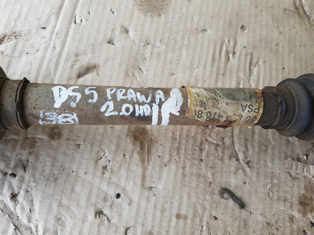 фото №2, Приводной вал правая citroen ds5 9684947880