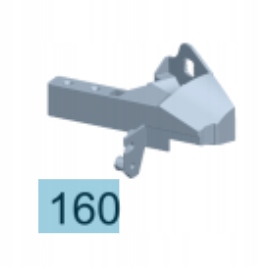 фото №9, Кронштейн поперечина передний c klasa w205 mercedes pra