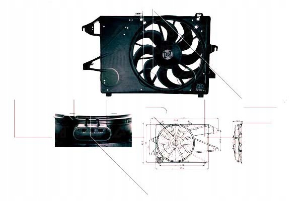 Купити Nrf вентилятор радіатора ford mondeo 00-07 -ac nrf