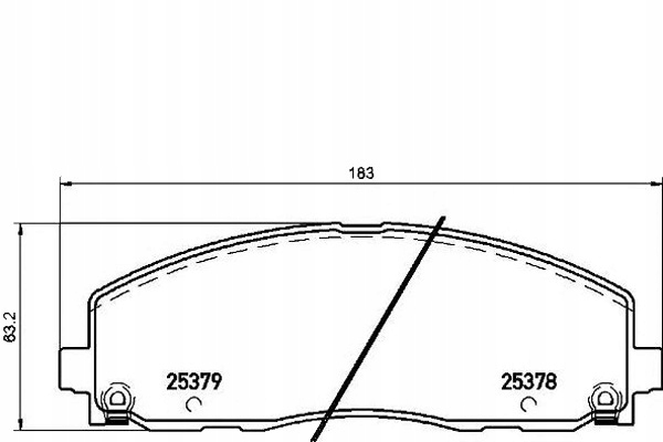фото №1, Brembo тормозные колодки тормозной. lancia voyager 11-14 перед