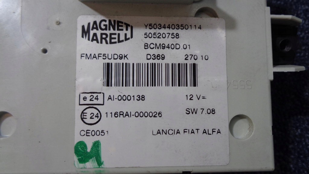 фото №7, Бортовий комп'ютер замок запалювання bsi alfa romeo giulietta 1.6 16v jtdm