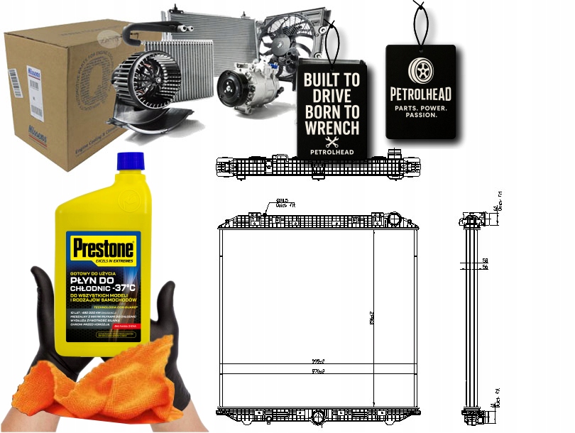 фото №1, Радиатор двигателя euro 6 mercedes actros actros mp4 / #petrolhead pro+ kit5