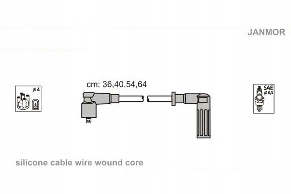 фото №2, Дроти запалювання janmor zk1374 zk1382