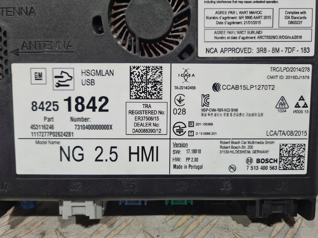 фото №3, Модуль радио навигации 2.5 hmi opel insignia a lift astra k insignia b mokka