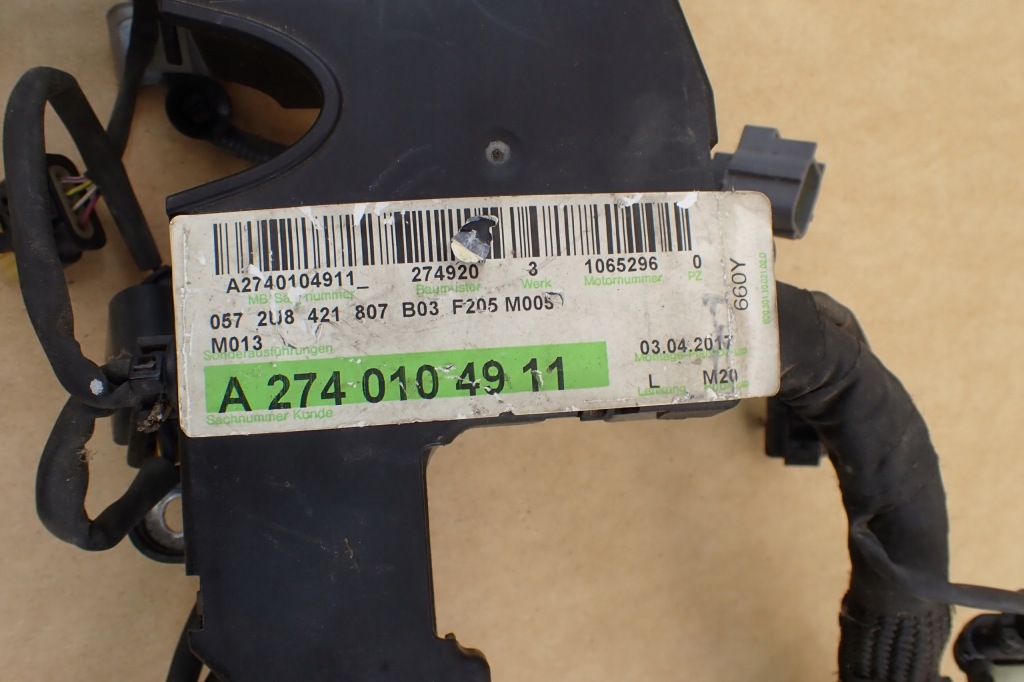 фото №10, Электропроводка жгут двигателя a2740104911 mercedes glc x253 2.0 cgi 274920