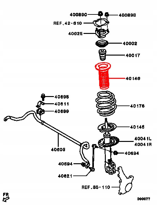 фото №10, Febest mshb-gf2wf защита / пневмоподушка воздушный / амортизатор