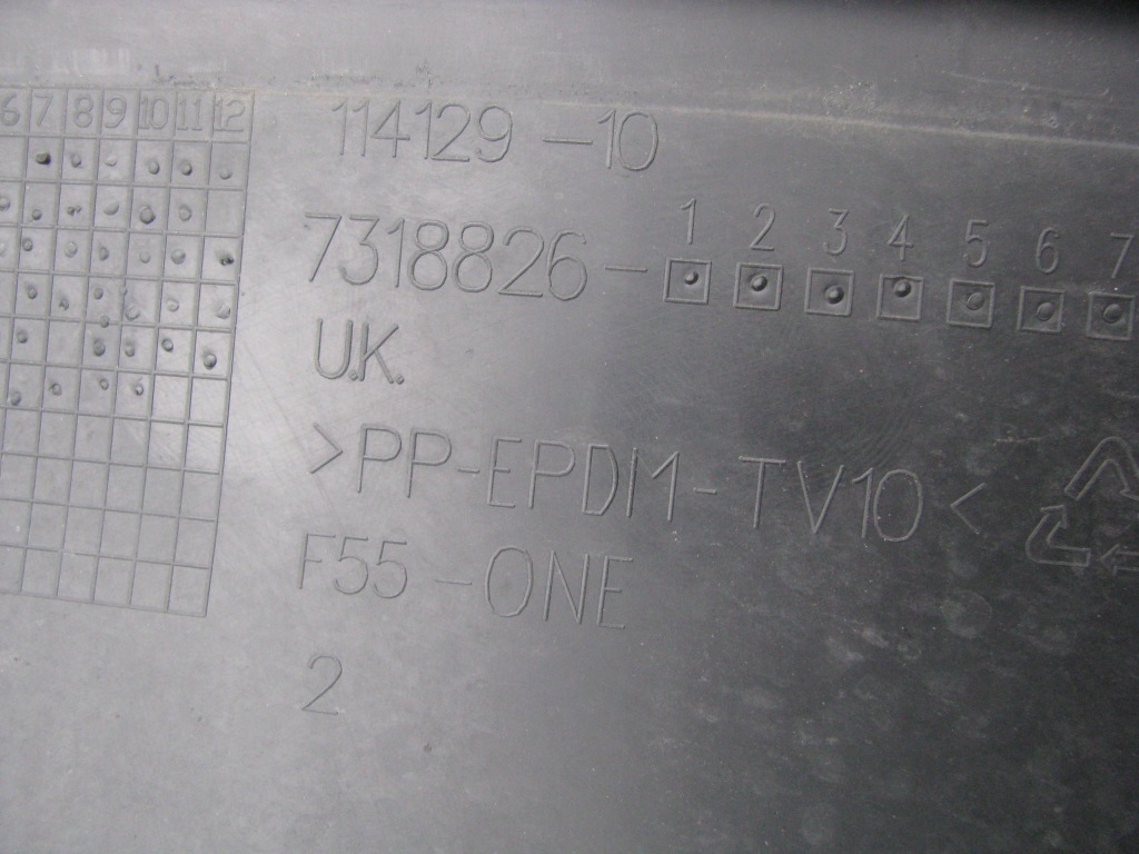 Mini one f55 спойлер бампера задняя заднего 7318826 Недорого