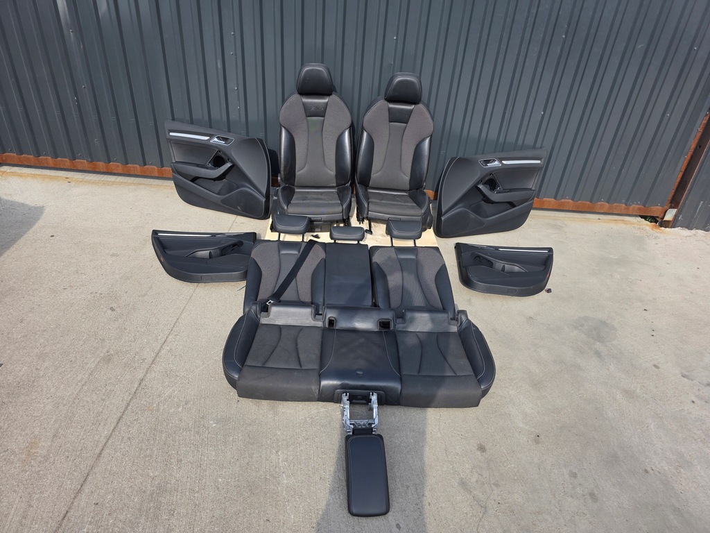 фото №1, Сидіння сидіння комплект audi a3 8v sportback 5-двері шкіра+ матеріал s line 2