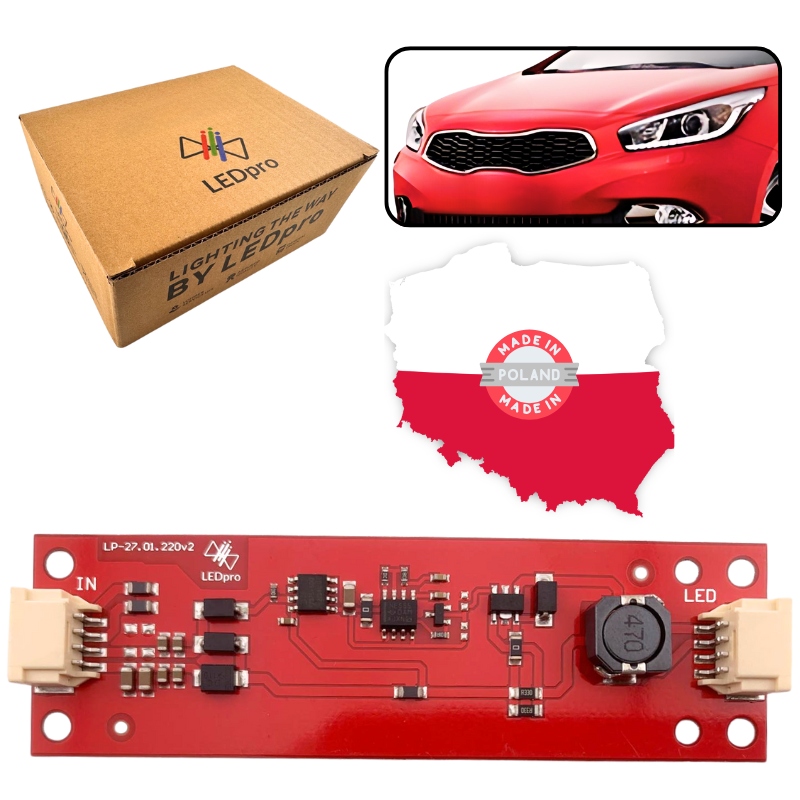 фото №1, Пластина управляющий led drl авто gamma kia ceed ii 2012+ универсальная