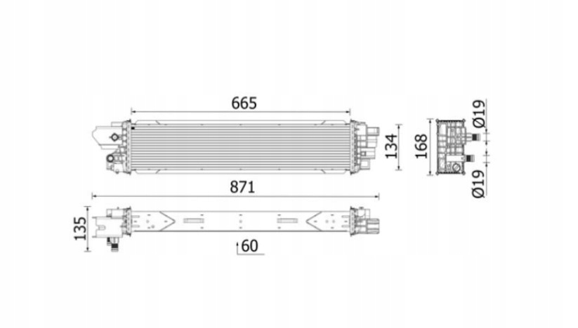Купить Renault trafic 2019- интеркулер behr оригинальный номер