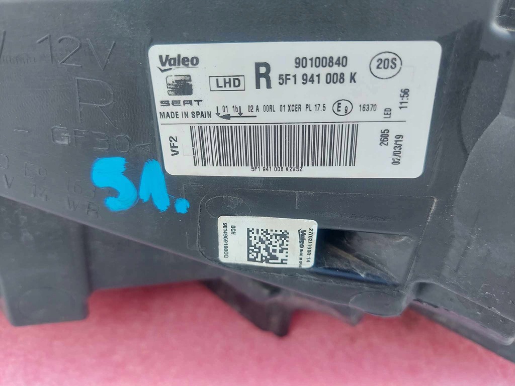 фото №13, Seat leon iii 5f лампа правая перед передняя fulled