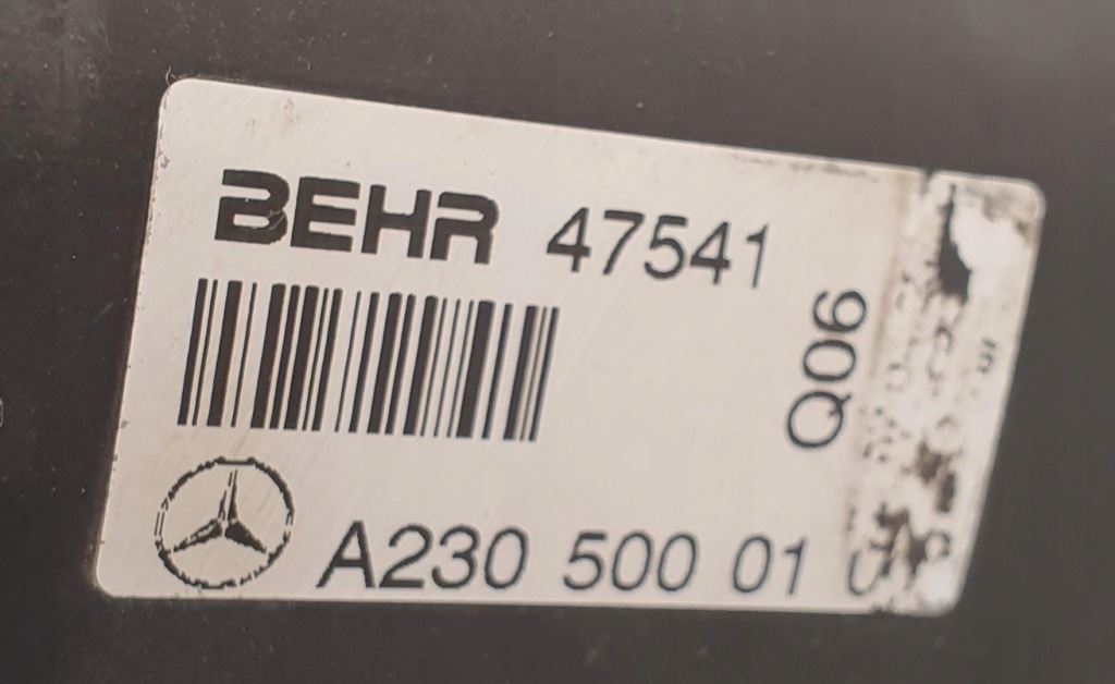 Радиатор воды интеркулер mercedes sl r230 3.7 v6 в Украине