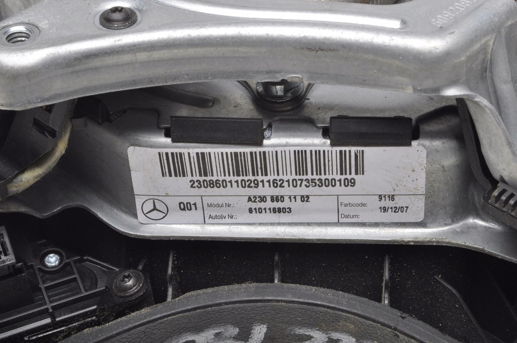 фото №7, Mercedes cl203 подушка воздушная водителя подушка безопасности a2308601102