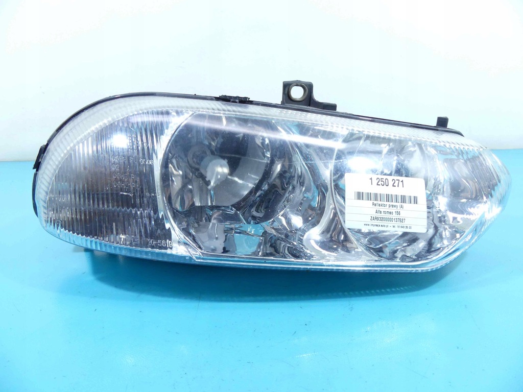 фото №1, Фара правый лампа перед alfa romeo 156 europa