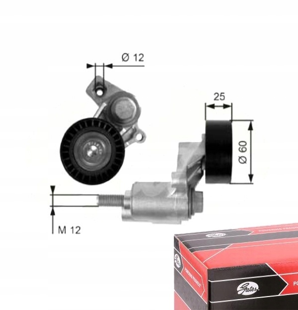 фото №1, Gates t38235 натягувач ремінь клиновий багаторучейковий