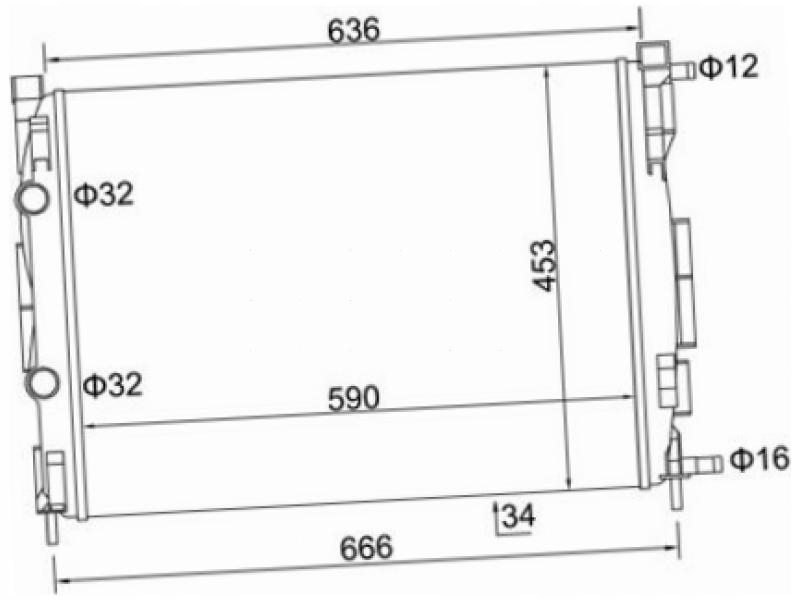фото №2, Радиатор renault grand scenic ii 1.5-2.0