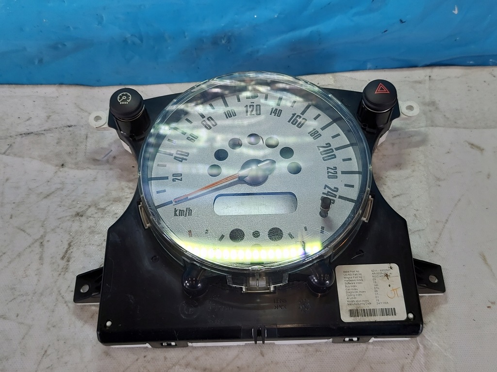 фото №7, Лічильник приладова панель mini r50 r53 1.6 b 62116932507